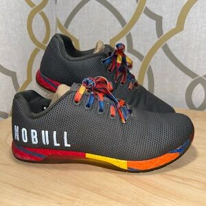 NOBULL Gray Sneakers with Multicolor Accents